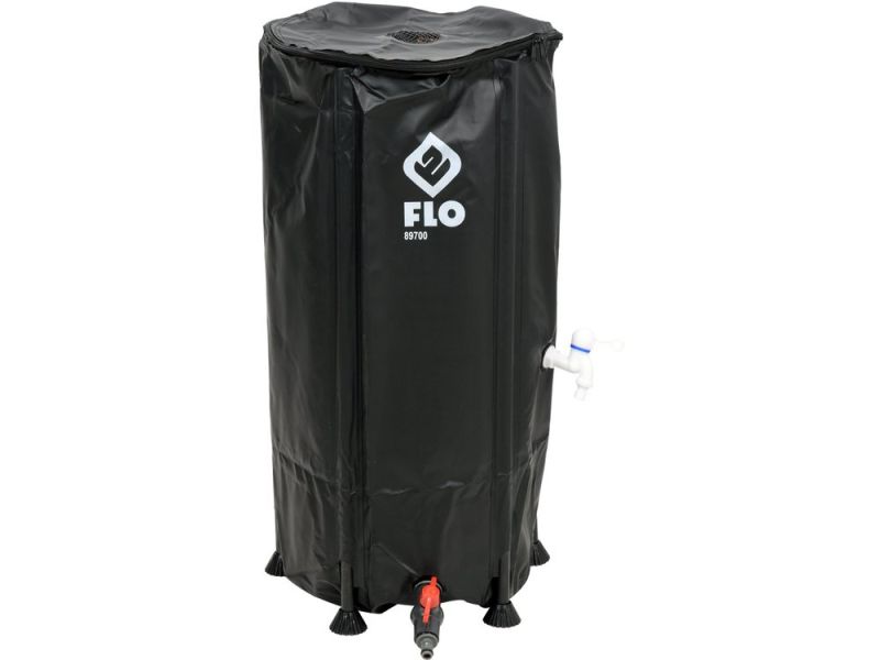 Бак збірний дощової води з ПВХ FLO : 100 л, Ø=3/4", Ø40 x 78 см, стійкий до УФ променів (89700)