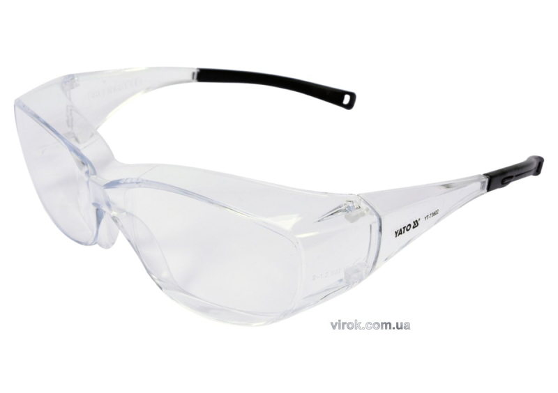 Окуляри захисні YATO закриті, прозорі [12/240]