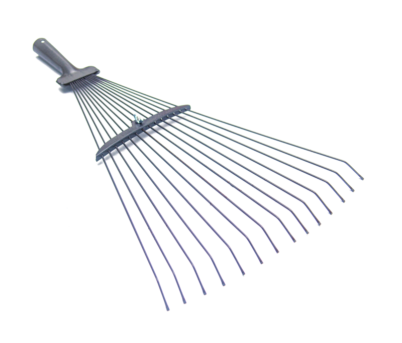 Граблі тип "віяло" дротяні розсувні VIROK БЕЗ ДЕРЖАКА (порошкове пофарбування)