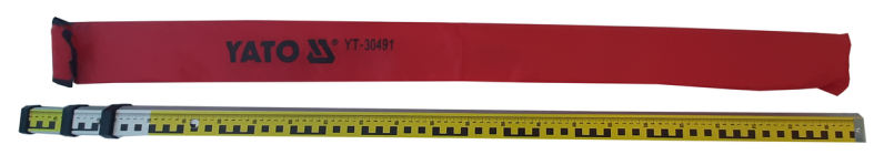 Рейка нівелірна телескопічна YATO, l= 1.04- 3 м , 3 секції