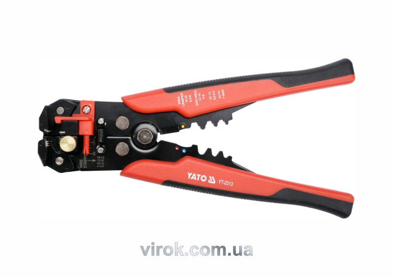 Кліщі для обтискання і зачистки проводів YATO, L=205 мм [5/30]