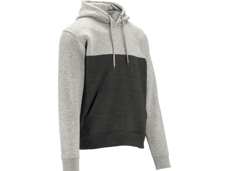 Худі з капюшоном "LABRADOR" YATO розм.XXL, 3 киш світло/ темносірий; матеріал 80%-бав, 20%-поліес