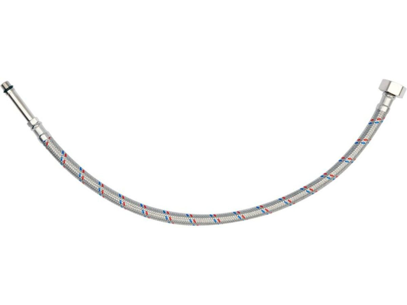 Шланг водопровідний з опліткою з нерж сталі FALA l= 500мм Ø= 8/12, з'єдн F-1/2" х M-M10x1- 50мм 1МПа