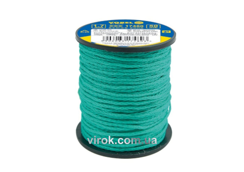 Шнур трасовочний поліетиленовий VOREL : Ø= 1,7 мм, L= 50 м