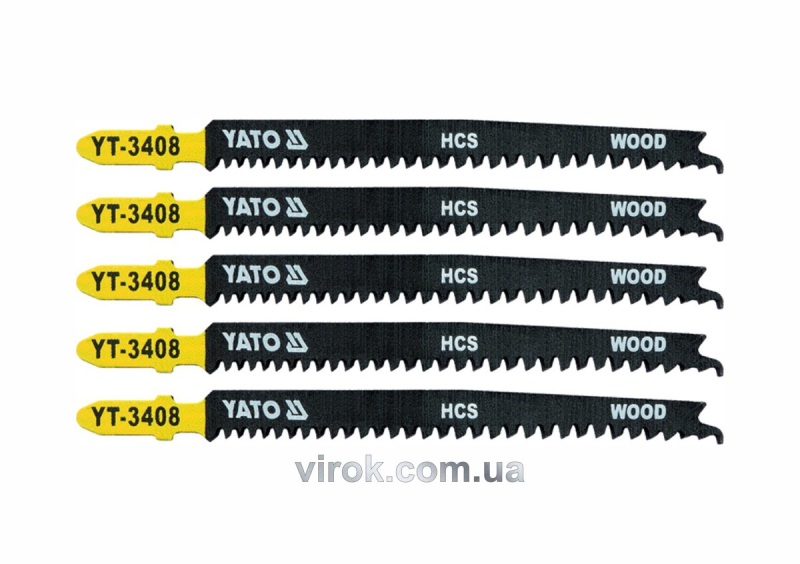 Полотно для електролобзика(дерево) YATO : 13TPI, L= 115 мм. Уп. 5 Шт. [50/250]