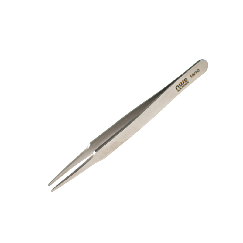 Пінцет для мікроелектроніки NWS з прямими округленими кінцями, антимагнітний L= 120 мм