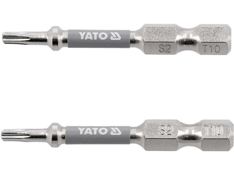 Насадка викруткова YATO TORX T10 х 50 мм. HEX 1/4", покрита нікелем, 2 шт.[10]
