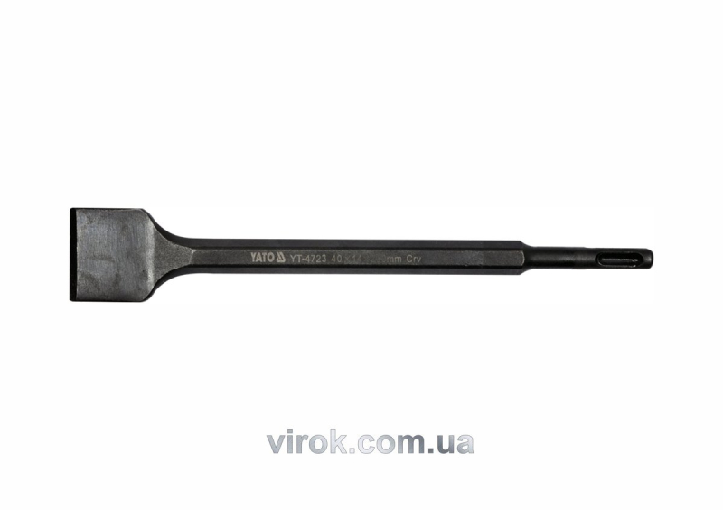 Зубило "лопатка" YATO : SDS+, 40х14 x 250 мм. CrV [6/48]