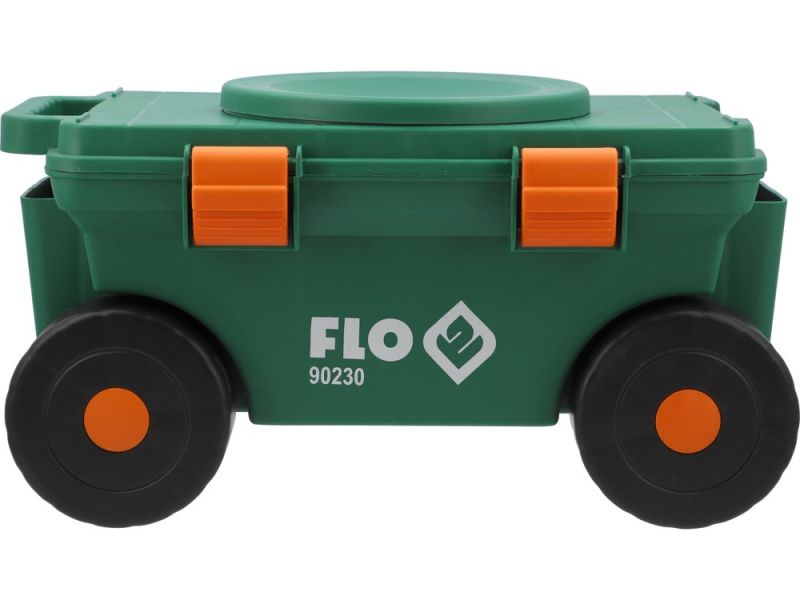 Сидіння обертове присадибне з коміркою FLO на 4 колесах Ø= 15 см 51х 31х 29 см, для навантаж.- 80 кг (90230)