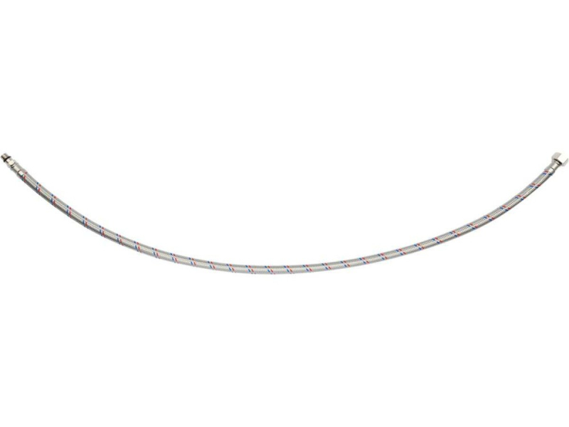 Шланг водопровідний з опліткою з нерж сталі FALA l= 800мм Ø= 8/12, з'єдн F-3/8" х M-M10x1- 17мм 1МПа