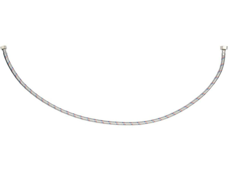 Шланг водопровідний з опліткою з нерж сталі FALA l= 1000мм, Ø= 8/12, з'єднання F-1/2" х F-3/8" 1 МПа