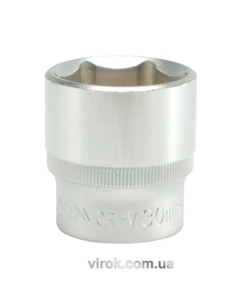 Головка торцева 6-гранна YATO : квадрат 1/2", М= 30 мм, L= 42 мм