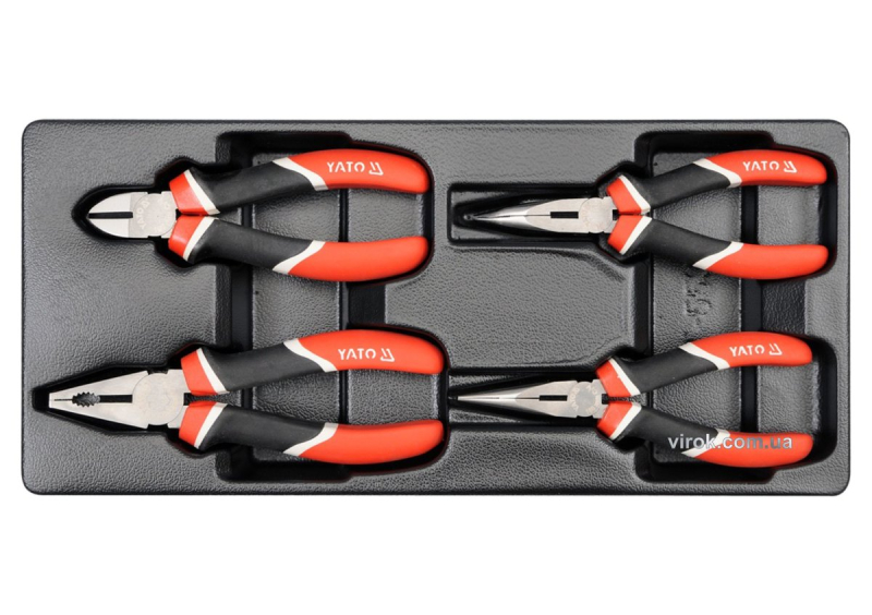 Вклад до інструментальної шафи YATO, набір кліщів 4шт.