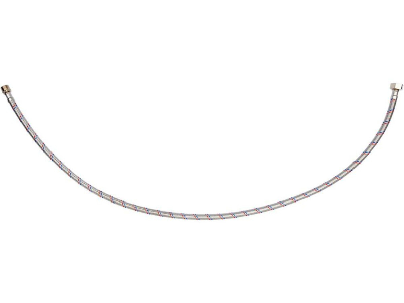 Шланг водопровідний з опліткою з нерж сталі FALA l= 1000мм, Ø= 8/12, з'єднання F-1/2" х M-3/8" 1 МПа