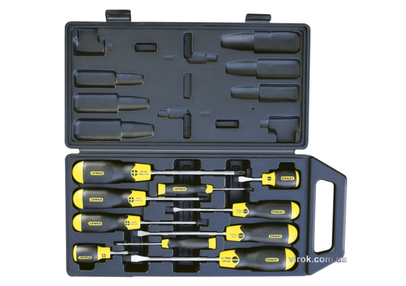 Набір викруток STANLEY : SL/PH в пластмасовому футлярі, 10 шт.