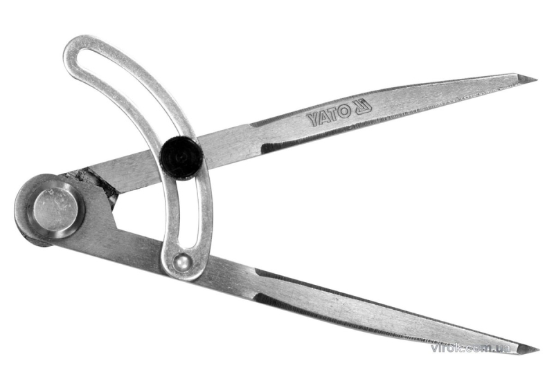 Циркуль розмічальний YATO : L= 150 мм з фіксатором [50]