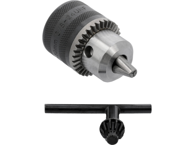 Патрон для дриля з ключем YATO до гвинта- G3/8 24UNF, кріплення Ø= 1,5-10 мм [10/50]