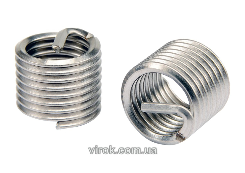 Вставки для ремонту різьби YATO М6 х 1.0 х 10.8 мм, спіральні УП. 20 шт. [200]