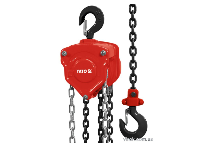 Лебідка ланцюгова ручна YATO : H= 3 м, F= 3 т