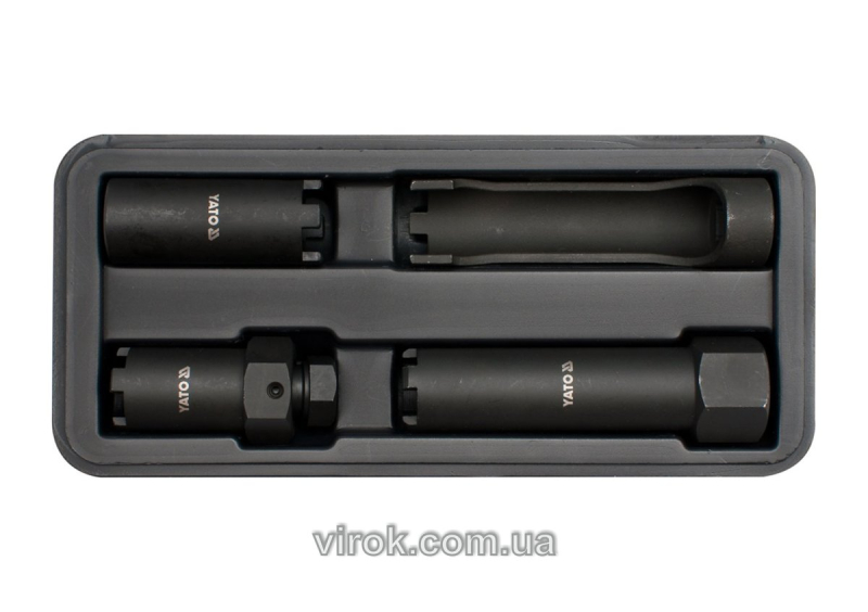 Ключі шипові для форсунок YATO, з квадр. 1/2", Набір 4 шт. [5]