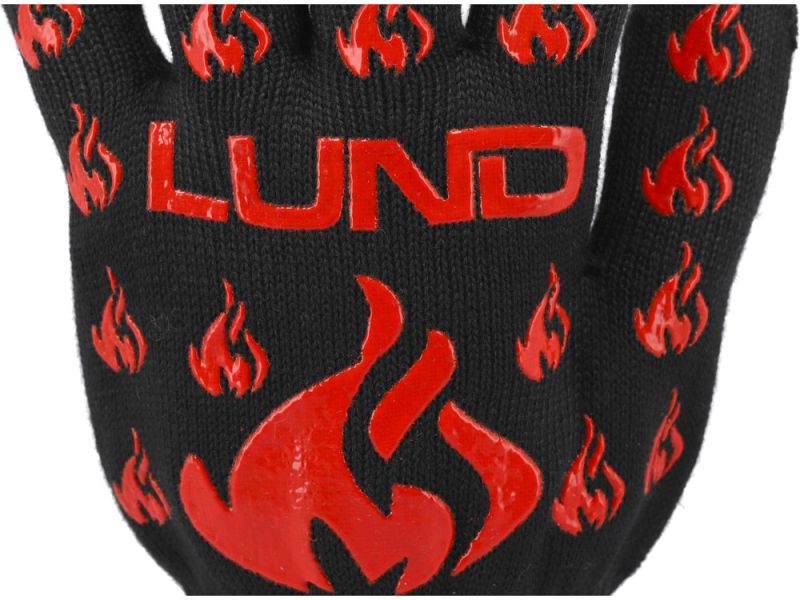 Рукавиці термостійкі для гриля LUND, t≤ 500 ºC, l= 30 см, з бавовни, силікона, поліестера (99820)