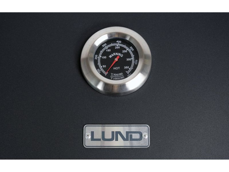 Гриль прямокутний вугільний LUND, решітк 78х 43 см, на 4 ніжках/ 2 колеса з 2 полками; 159х68х108 см (99917)