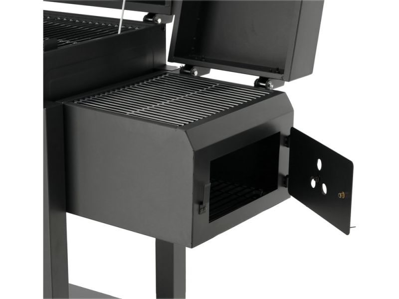 Барбекю вугільний з коптильнею LUND, решітка- 54,5x23,5 см, розмір - 112x62x121 см (99925)