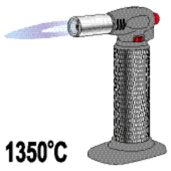 Пальник кухонний YATO, газ (бутан) п'єзозап, 375 Вт, t= 1350 °С, 45мл (YG-30100)