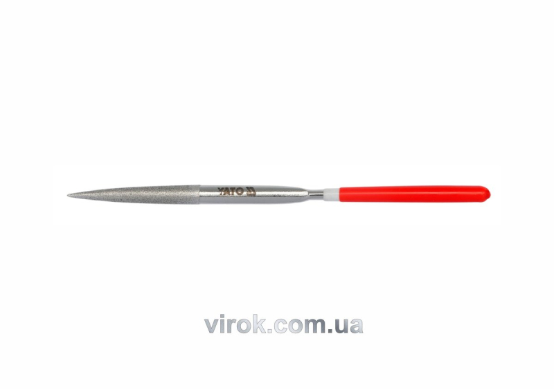 Надфіль алмазний YATO півкруглий, l= 160/50 мм, b= 4 мм [80/800]