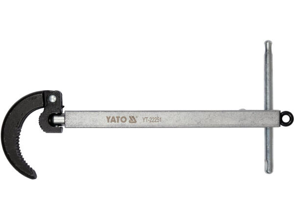 Ключ крюковой трубный к сантехническим трубам YATO: L= 230- 410 мм, до Ø= 32- 63,5 мм (YT-22251)