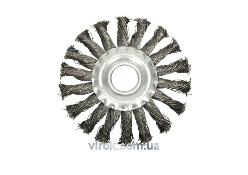 Щітка дискова, вита VOREL Ø-150мм