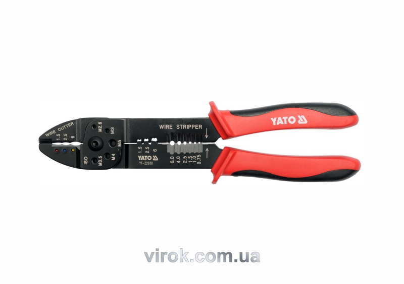 Знімач ізоляції YATO, L=240 мм, Ø=1.5-6.0 мм [12/48]