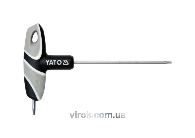 Ключ "TORX" YATO : "T"- образний, Т15, двосторонній, L= 100 мм [12/240]
