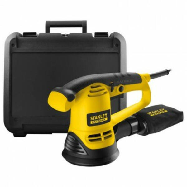 Эксцентриковая шлифмашина FATMAX 460 Вт, 125 мм, эксцентрик 2,5 мм, регулятор 4000-12000 об/мин + кейс (FME440K-QS)
