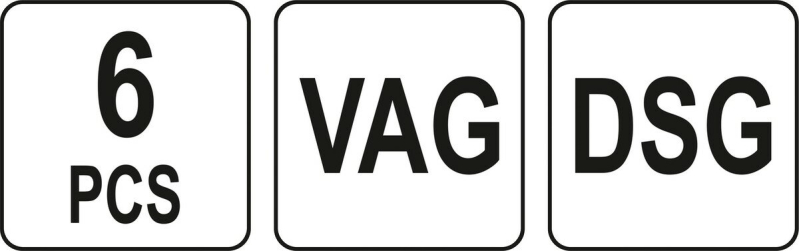 Інструменти для обслуговування муфт зчеплення YATO ряду DSG концерну VAG, компл. 6 елем.