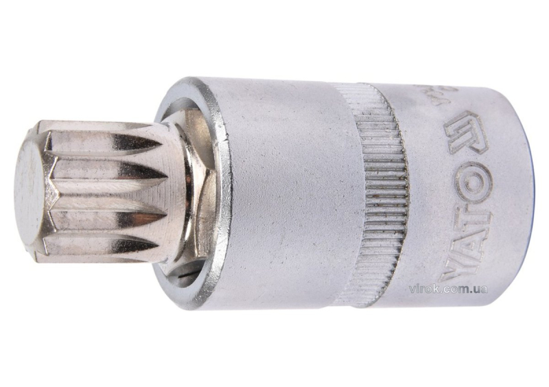 Головка торцева YATO квадрат 1/2 "SPLINE" M16, L= 55 мм