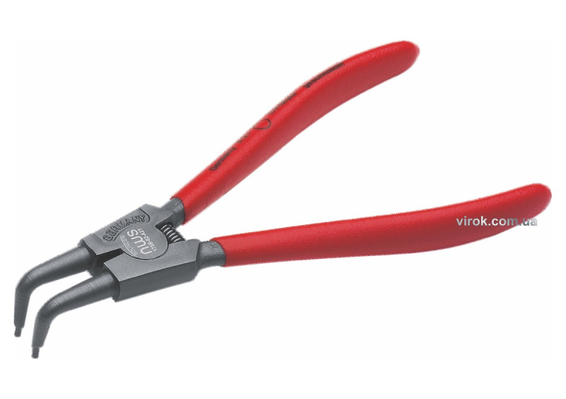 Знімач стопорних кілець NWS : вигнутий, L= 165 мм (розтискання)