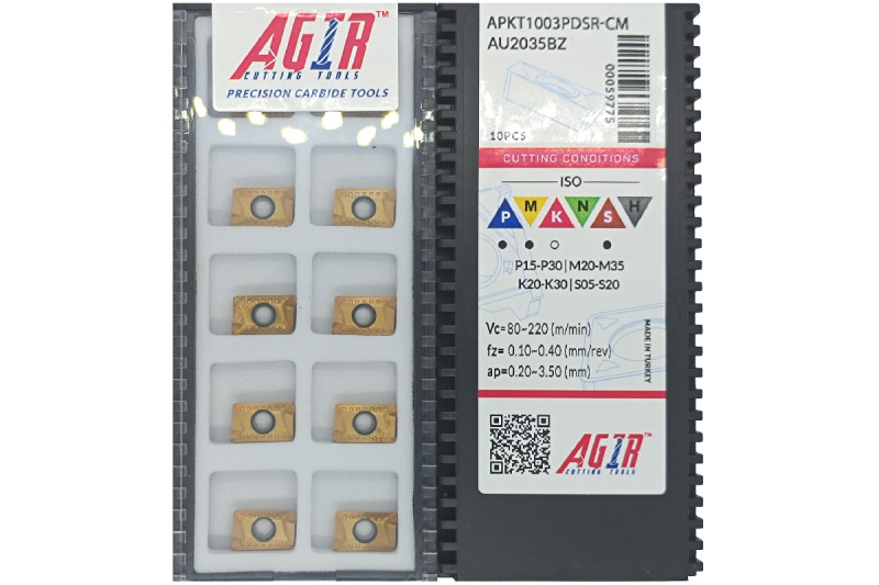 Твердосплавная пластина фрезерная APKT 1003PDSR-CM AU2035BZ AGIR