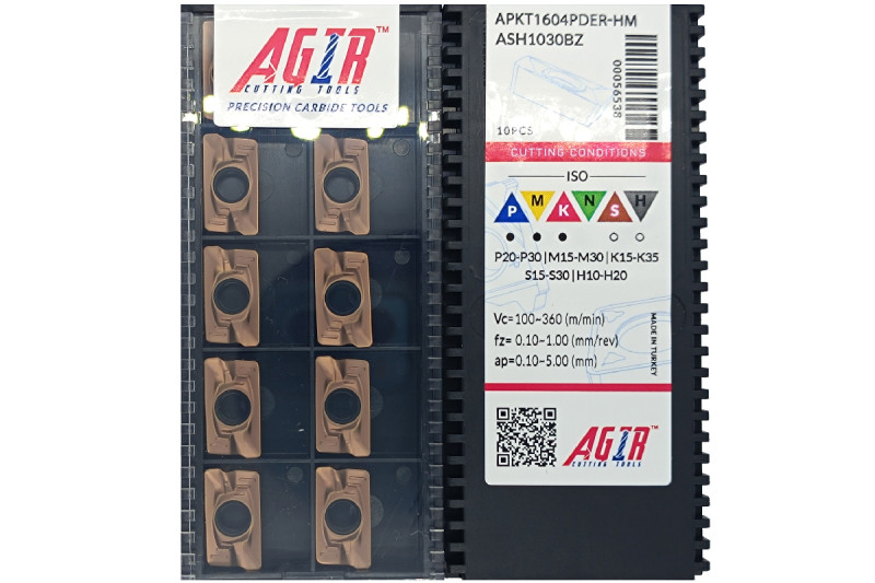 Твердосплавная пластина фрезерная APKT 1604PDER-HM ASH1030BZ AGIR