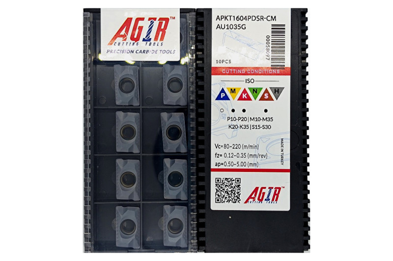 Твердосплавная пластина фрезерная APKT 1604PDSR-CM AU1035G AGIR