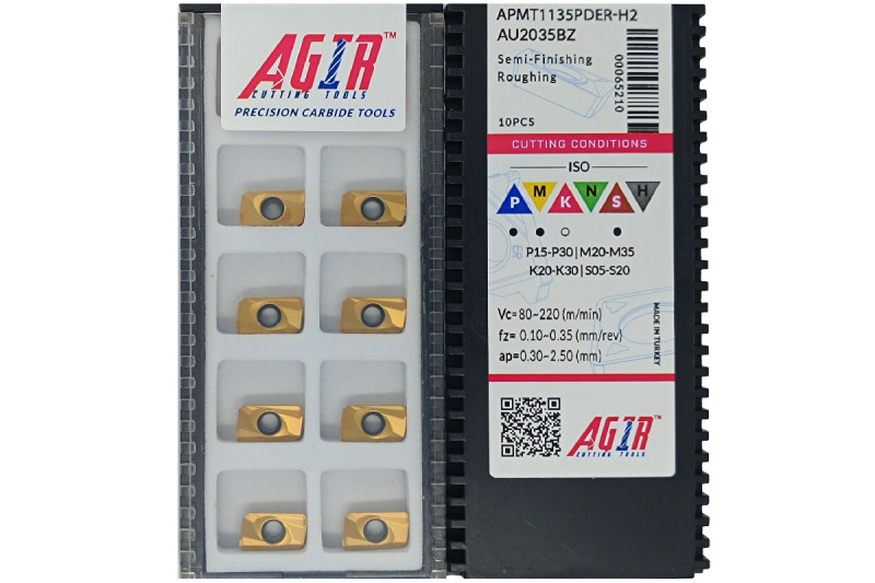 Твердосплавная пластина фрезерная APMT 1135PDER-H2 AU2035BZ AGIR