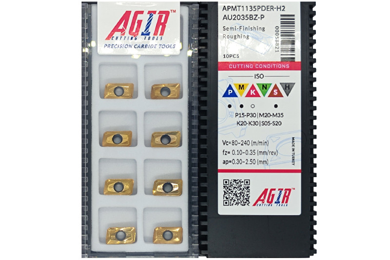 Твердосплавная пластина фрезерная APMT 1135PDER-H2 AU2035BZ-P AGIR