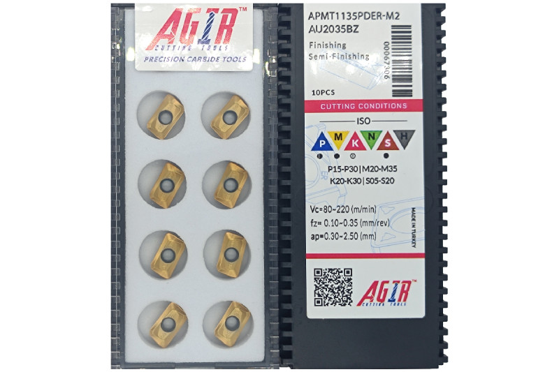 Твердосплавная пластина фрезерная APMT 1135PDER-M2 AU2035BZ AGIR