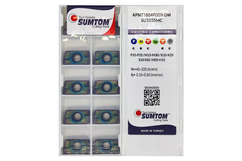 Пластина т/с змінна APMT 1604PDER-DM SU1035MC SUMTOM