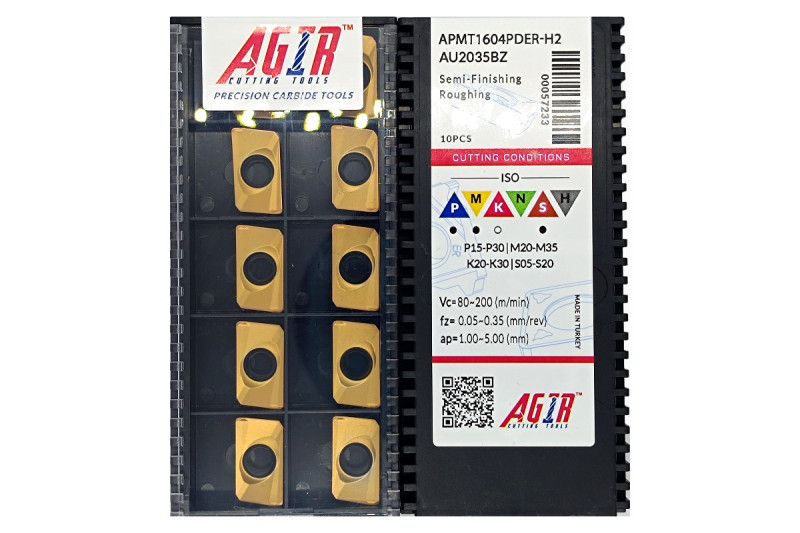Твердосплавная пластина фрезерная APMT 1604PDER-H2 AU2035BZ AGIR