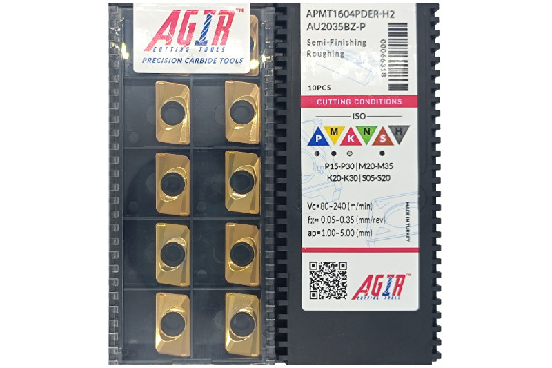 Твердосплавная пластина фрезерная APMT 1604PDER-H2 AU2035BZ-P AGIR