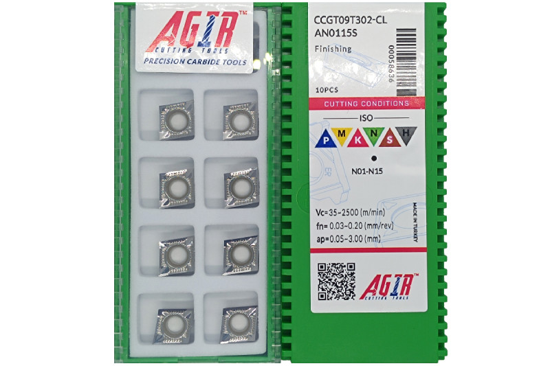 Твердосплавная пластина токарная по алюминию CCGT 09T302-CL AN0115S AGIR
