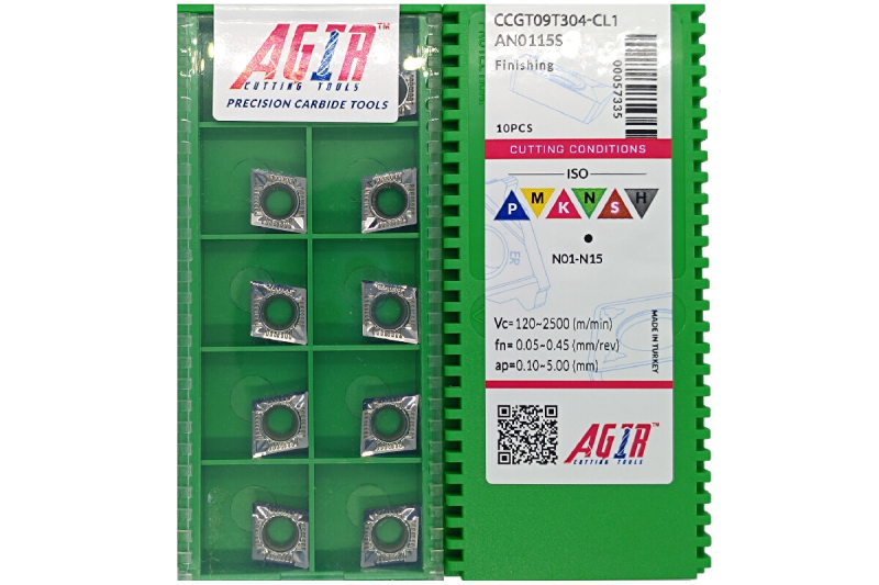 Твердосплавная пластина токарная по алюминию CCGT 09T304-CL1 AN0115S AGIR
