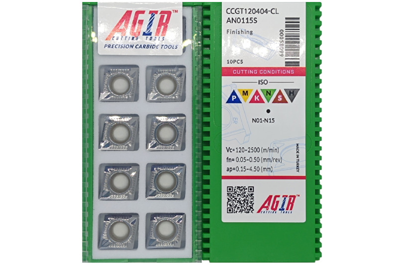 Твердосплавная пластина токарная по алюминию CCGT 120404-CL AN0115S AGIR