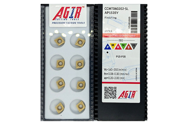 Твердосплавная пластина токарная CCMT 060202-SL AP1535Y AGIR